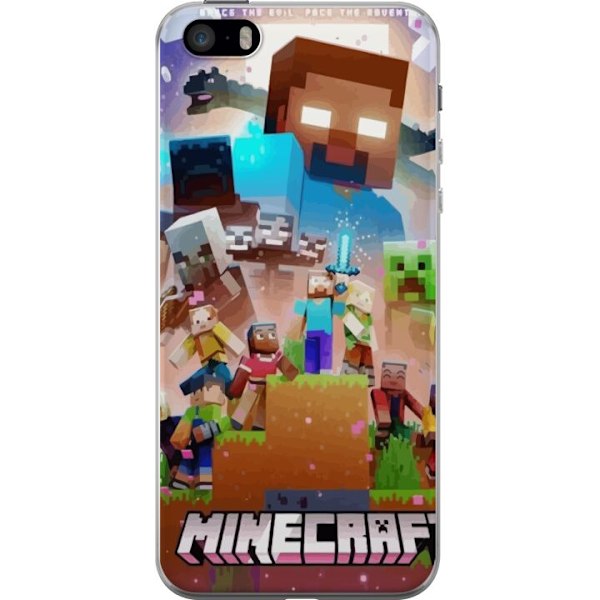 Apple iPhone 5s Genomskinligt Skal Minecraft