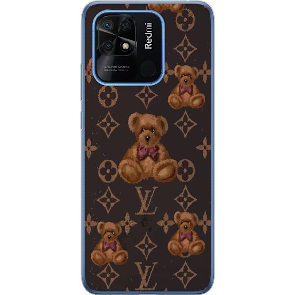 Xiaomi Redmi 10C Läpinäkyvä kuori Louis Vuitton Teddykarhu Kuvio Ylellinen Muotisuunnittelu Suosittu Motiivi Muoti-Trendi Ylelliset Asusteet