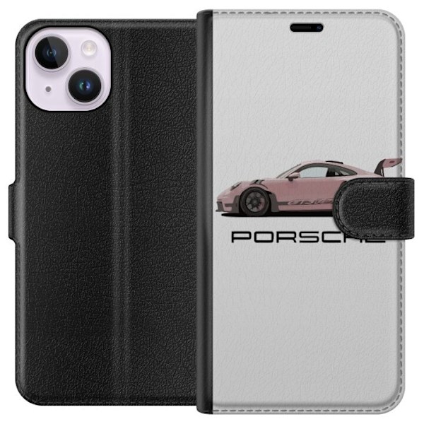 Apple iPhone 15 Tegnebogsetui Porsche 911 Pink