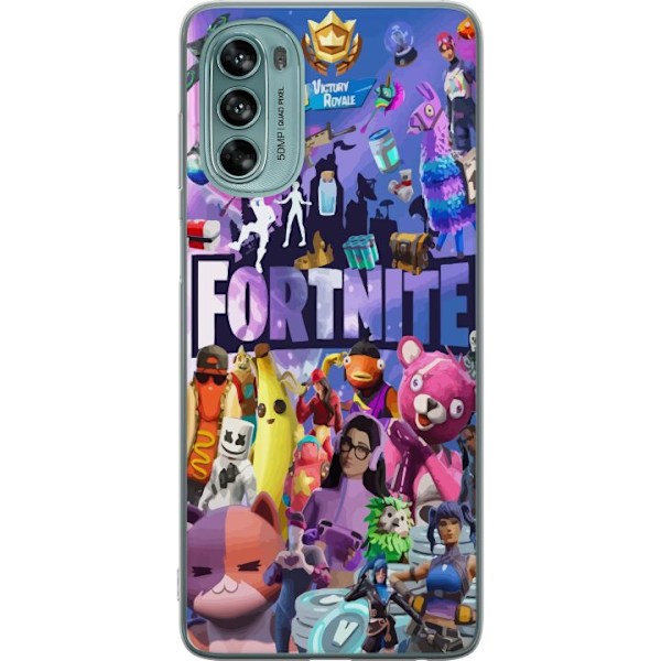 Motorola Moto G62 5G Genomskinligt Skal Fortnite Skins Emotes