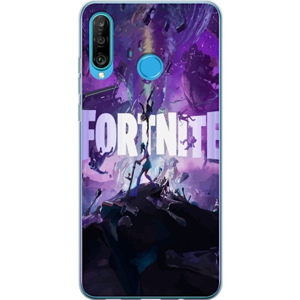 Huawei P30 lite Gennemsigtig cover Fortnite