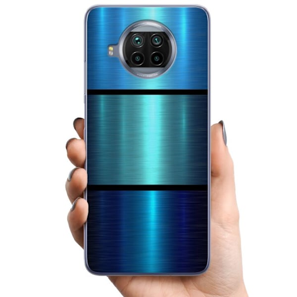 Xiaomi Mi 10T Lite 5G TPU Mobildeksel Blå Metalliske Striper