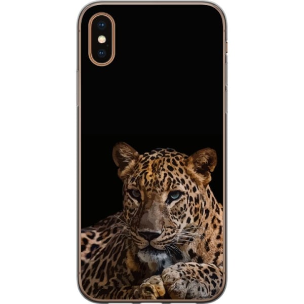 Apple iPhone XS Max Läpinäkyvä kuori Leopard