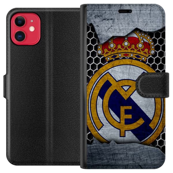 Kompatibel Tegnebogsetui til Apple iPhone 11 Real Madrid