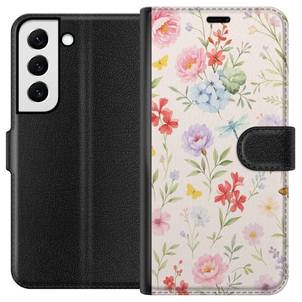 Samsung Galaxy S22 5G Plånboksfodral Blommor