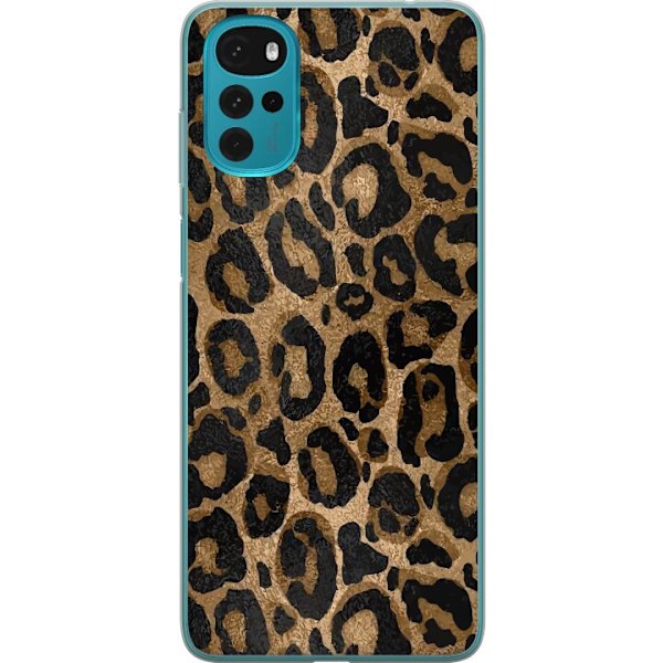 Motorola Moto G22 Gjennomsiktig deksel Leopard Luxe