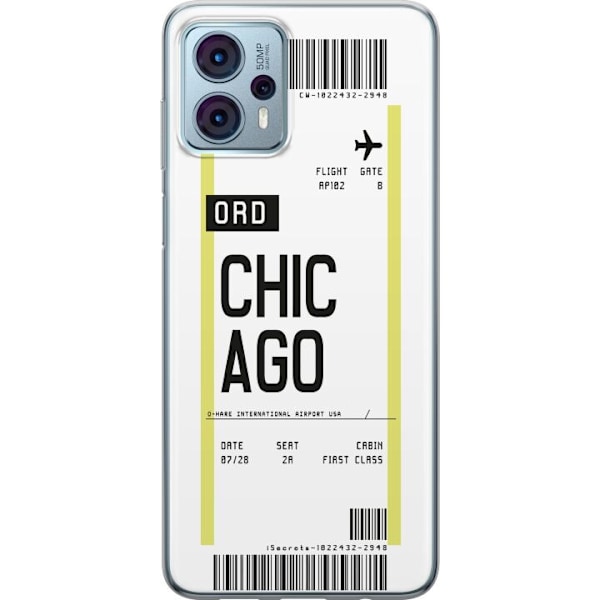 Motorola Moto G23 Läpinäkyvä kuori Chicago