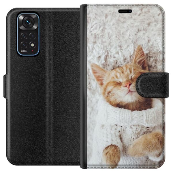 Yhteensopiva Lompakkokotelo Xiaomi Redmi Note 11 Kitten Neule