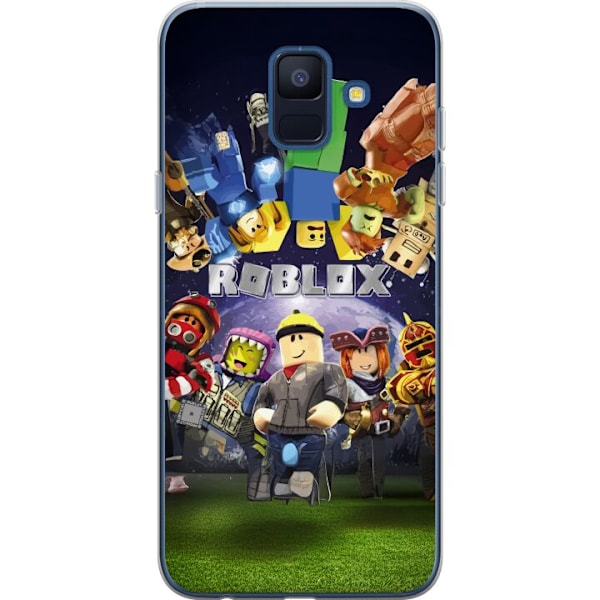 Samsung Galaxy A6 (2018) Läpinäkyvä kuori Roblox Maailma - Pelaamisseikkailu Lapsille ja Nuorille