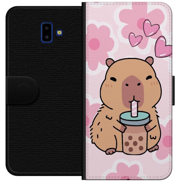 Samsung Galaxy J6+ Lommeboketui Kawaii Capybara Hjerteanime St