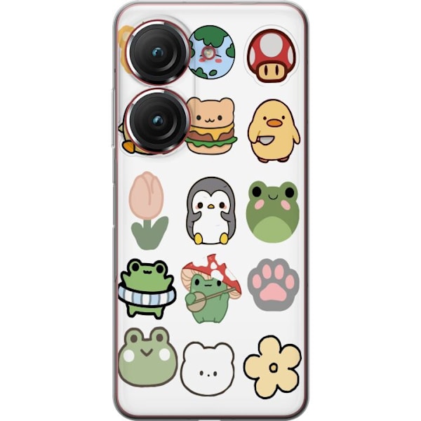 Asus Zenfone 9 Gennemsigtig cover Kawaii Friends