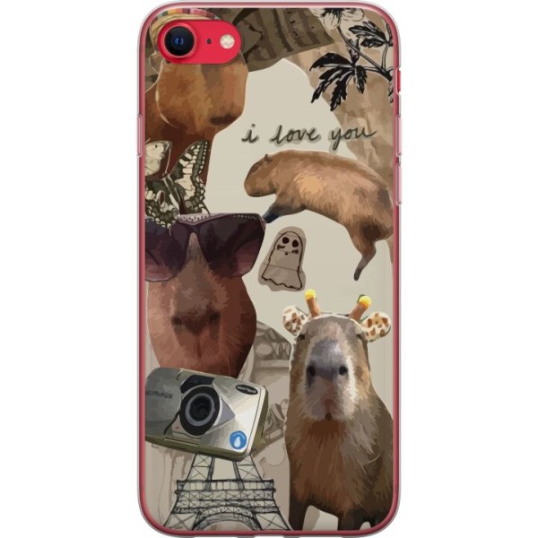 Apple iPhone SE (2020) Läpinäkyvä kuori Capybara