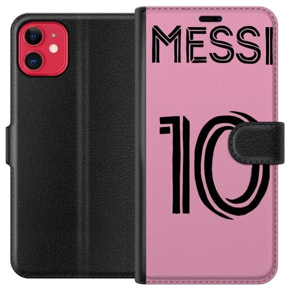 Yhteensopiva Lompakkokotelo Apple iPhone 11 Lionel Messi (Inter Miami CF)