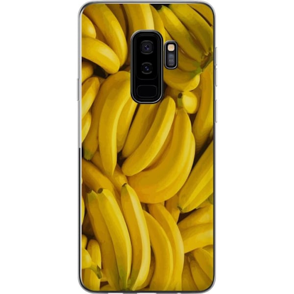 Samsung Galaxy S9+ Genomskinligt Skal Banana Pattern – lekfullt mönster med gula bananer