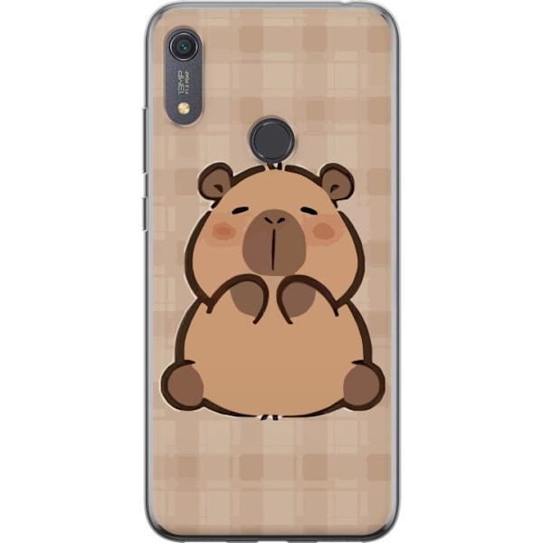 Huawei Y6s (2019) Läpinäkyvä kuori Mobilskal kawaii capybara flera figurer japansk stil