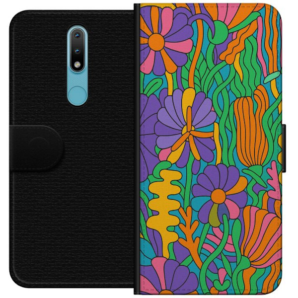 Nokia 2.4 Tegnebogsetui Farveeksplosion