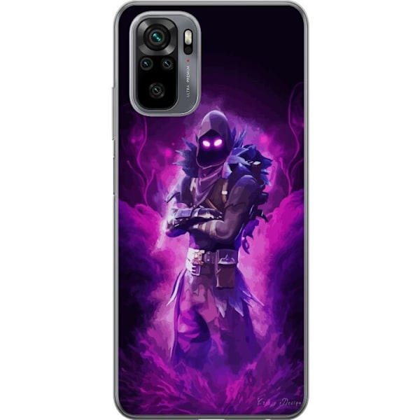 Xiaomi Redmi Note 10S Läpinäkyvä kuori Fortnite