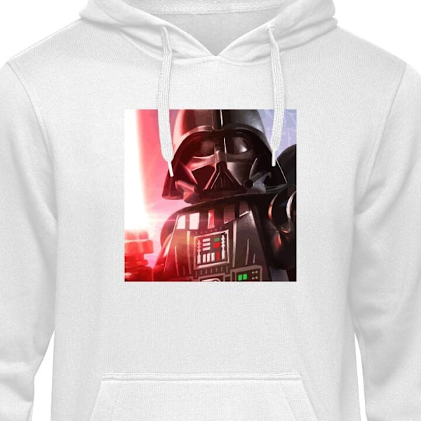 Barn-Hoodie | Mjuk Huvtröja för Barn Darth Vader vit 12-13 År