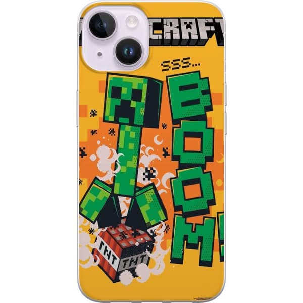 Kompatibelt Mobildeksel til Apple iPhone 14 Minecraft Boom