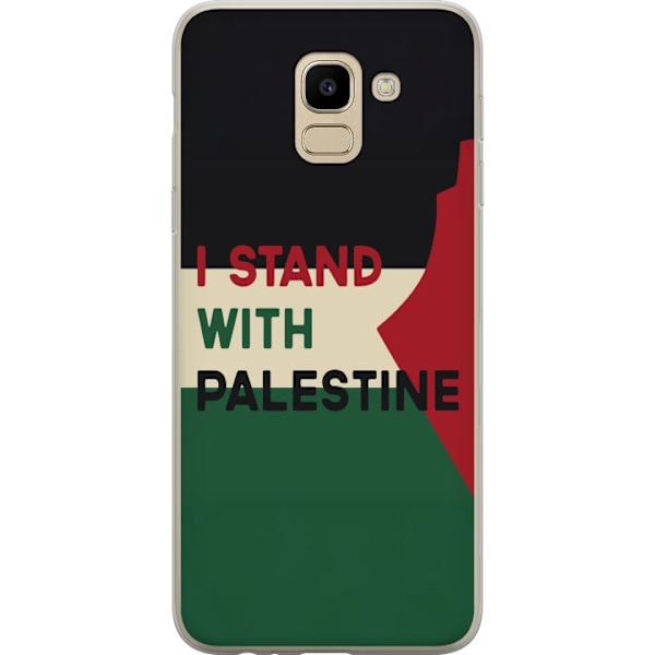 Samsung Galaxy J6 Läpinäkyvä kuori Pysähdy Palestiinan puo