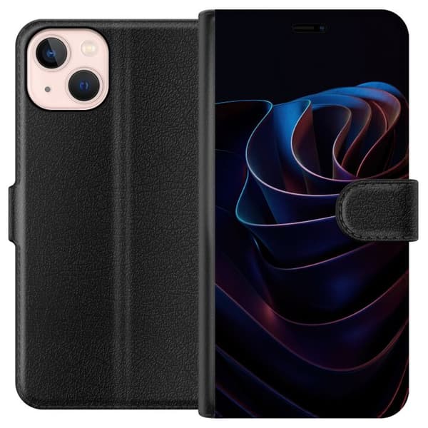 Kompatibelt Lommeboketui til Apple iPhone 13 mini Neonflyt svart