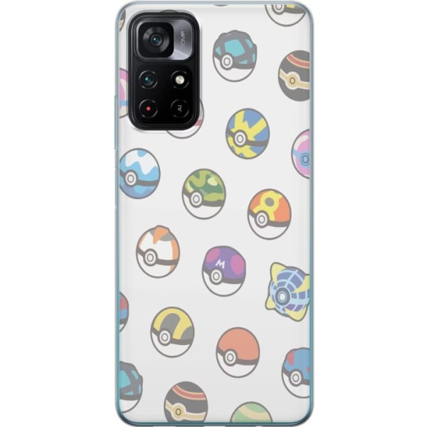 Xiaomi Poco M4 Pro 5G Gennemsigtig cover Pokemon