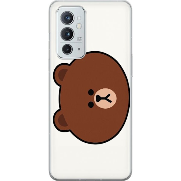 OnePlus 9RT 5G Gennemsigtig cover line friends brown