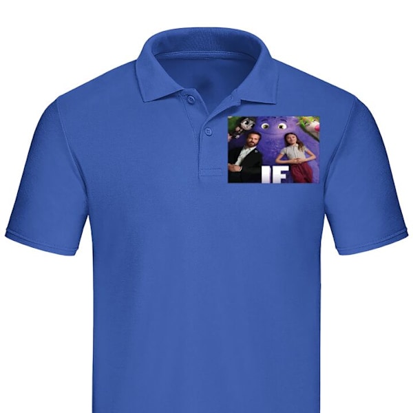 Poloshirt til Voksen | Elegant Poloshirt IF: Låtsaskompisar Blå X-Large