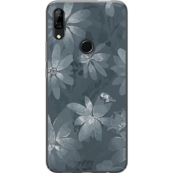 Kompatibelt Mobilskal till Huawei P Smart Z Blommor Grå / Blå