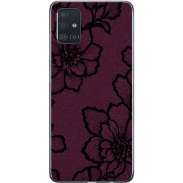 Kompatibel Mobilcover til Samsung Galaxy A51 Brombærblomst lilla