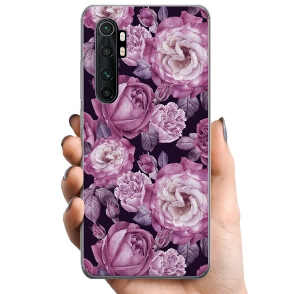 Xiaomi Mi Note 10 Lite TPU Mobilcover Blomster