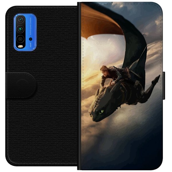 Xiaomi Redmi Note 9 4G Tegnebogsetui Drage Træner