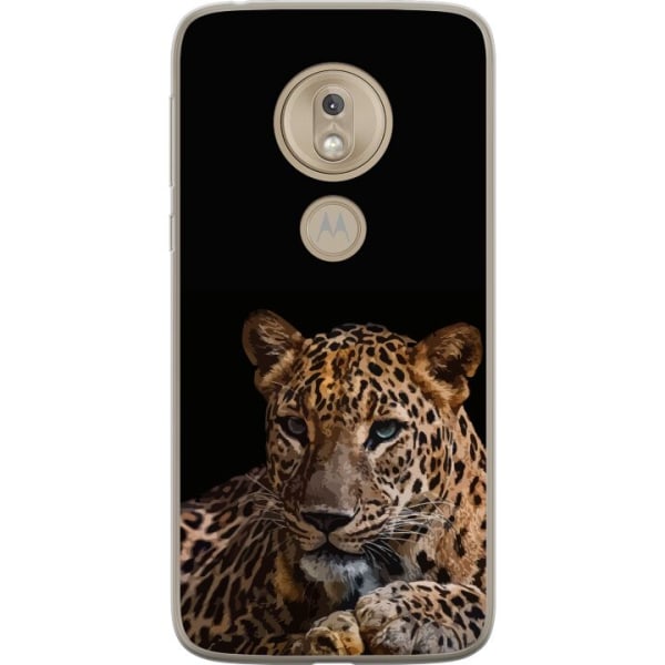 Motorola Moto G7 Play Gennemsigtig cover Leopard