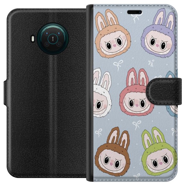Nokia X10 Plånboksfodral Labubu Star Pattern – Stjärnmöns