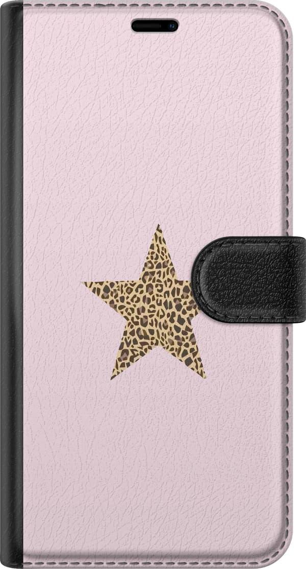 Kompatibelt Plånboksfodral till Apple iPhone 13 Pro Leopard stjärna