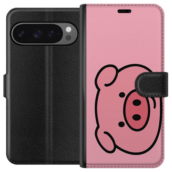 Google Pixel 9 Pro XL Tegnebogsetui Kawaii Piggy