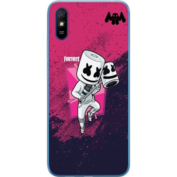 Xiaomi Redmi 9AT Gennemsigtig cover Marshmello Fortnite Skin E