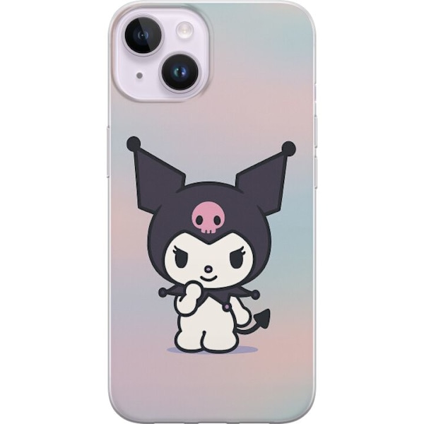 Apple iPhone 15 Gjennomsiktig deksel Kawaii Sanrio Kuromi