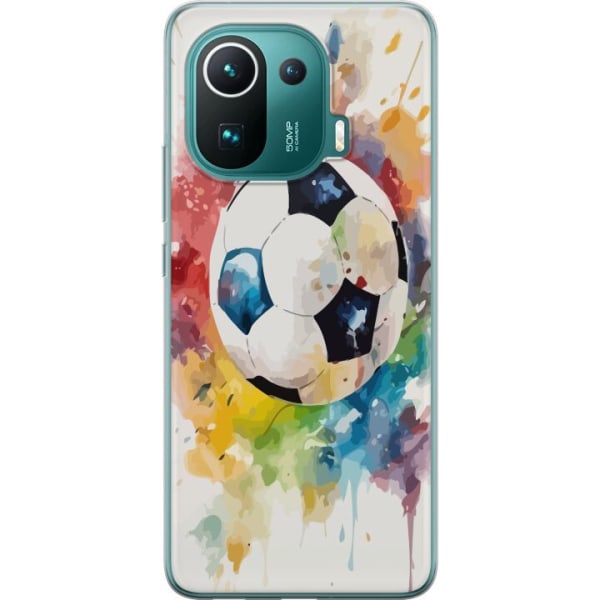 Xiaomi Mi 11 Pro Gennemsigtig cover Fodbold