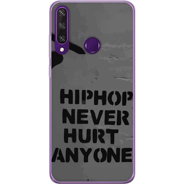 Huawei Y6p Läpinäkyvä kuori Hip Hop Ei Koskaan Satuta Ketään Lainaus Streetwear Musiikki Elämäntapa Graafinen Teksti Motiivi Suosittu Kulttuuri