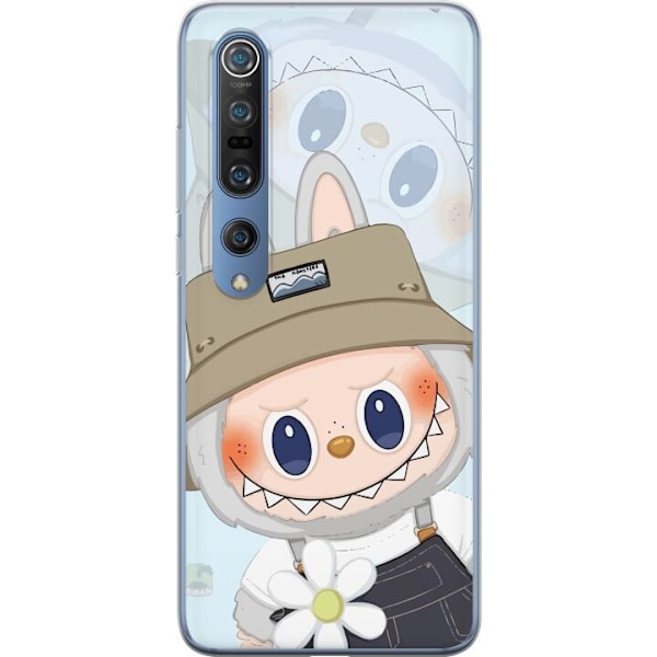 Xiaomi Mi 10 Pro 5G Genomskinligt Skal Labubu med hatt – Pop Mart-figur Mr. Butcher i retro stil med karaktär