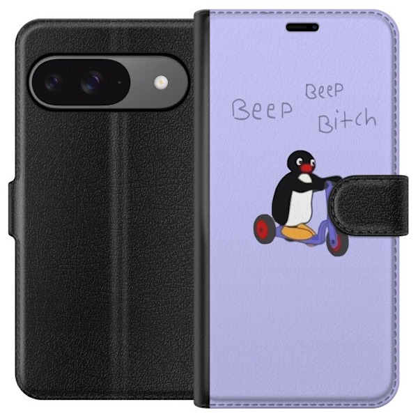 Google Pixel 9 Pro Lompakkokotelo Pingu Beep Beep