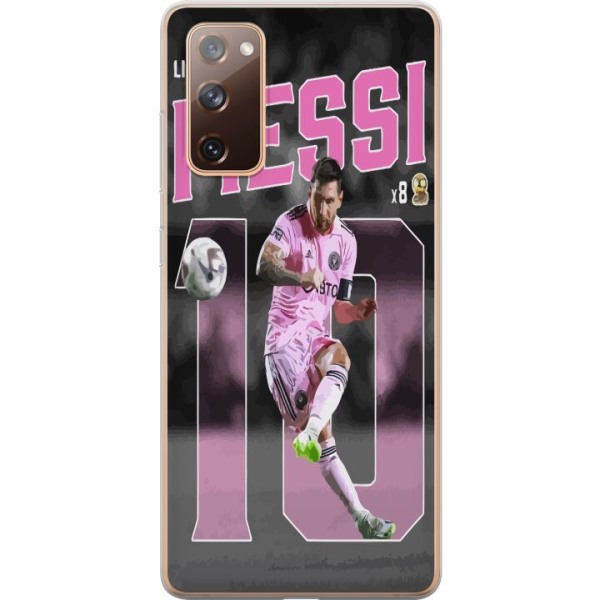 Samsung Galaxy S20 FE Genomskinligt Skal Lionel Messi - Rosa