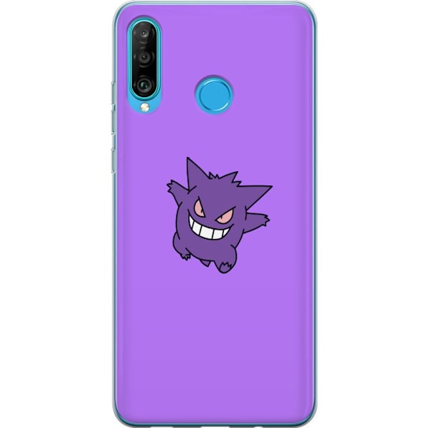 Huawei P30 lite Gjennomsiktig deksel Gengar Pokémon