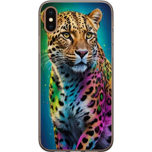 Apple iPhone X Gjennomsiktig deksel Leopard