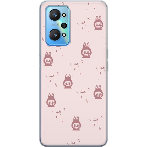 Realme GT Neo2 Läpinäkyvä kuori Labubu Neon Pop - Neonvärinen pop art hirviö
