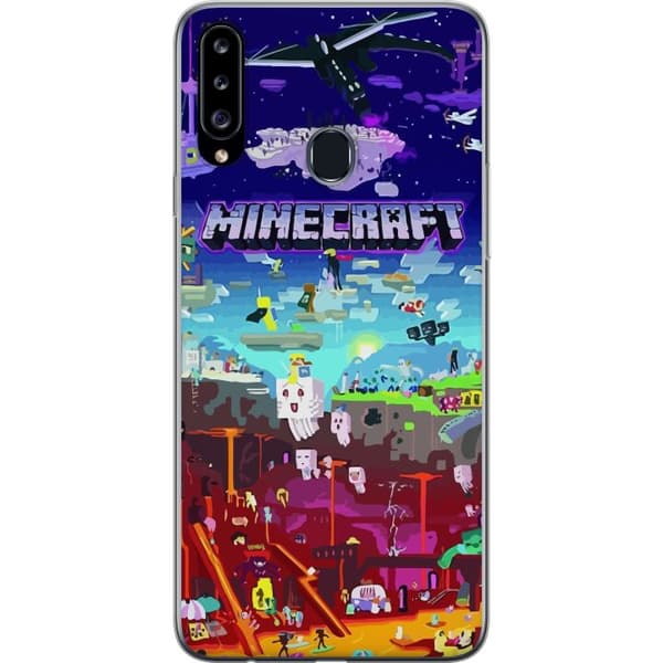 Kompatibelt Mobilskal till Samsung Galaxy A20s Minecraft
