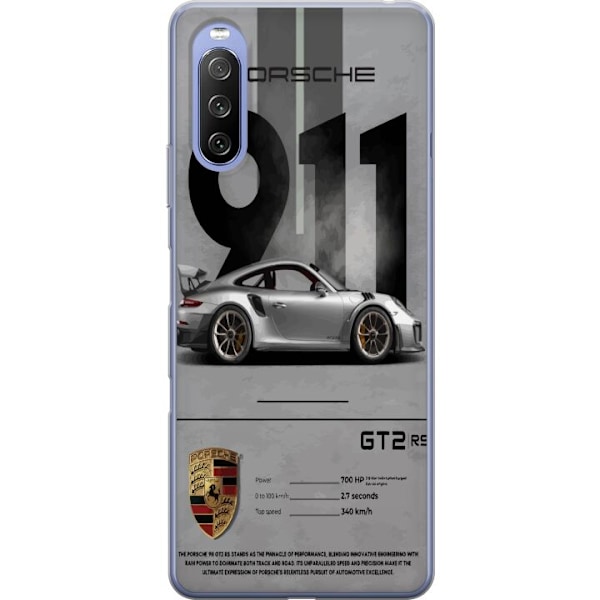 Sony Xperia 10 III Genomskinligt Skal Porsche 911