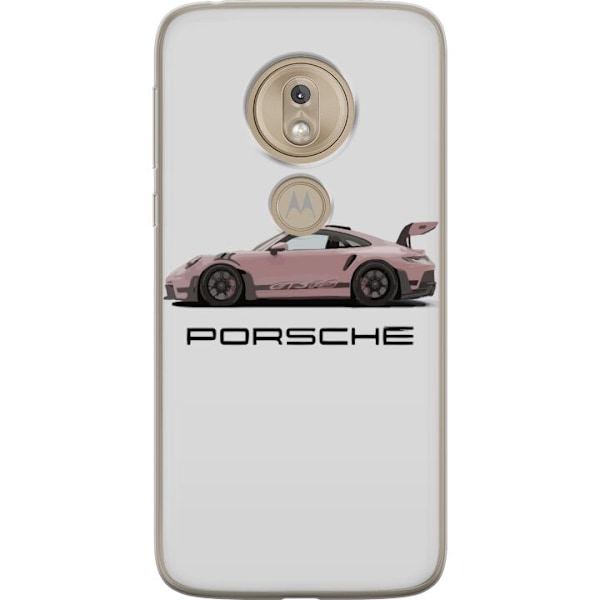 Motorola Moto G7 Play Gennemsigtig cover Porsche 911 Pink