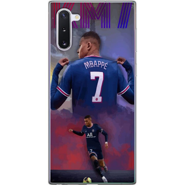 Samsung Galaxy Note10 Genomskinligt Skal MAP Fotboll Design Grafiskt Mönster Modern Sportmotiv Trend Fotboll Populär Grafisk Stil Motiv